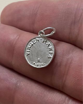 Hermoso Colgante Virgen Maria Plata De Ley