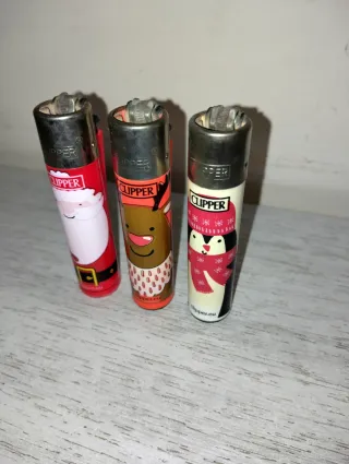 Set 3 accendini Clipper Natale