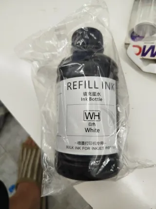 Tinta de recarga para impresora blanca
