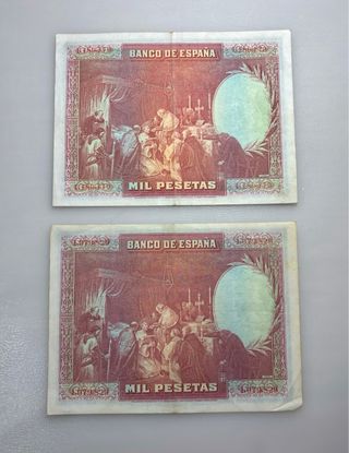 Billete 1000 pesetas 1928