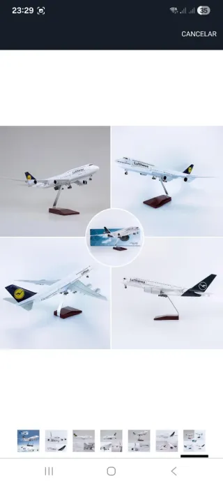 Modelo Avión Lufthansa A380 1:160