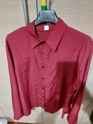 Camicia Shein Rosso Porpora