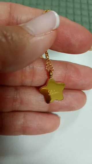 Gargantilla Lilou Estrella Nácar Baño Oro