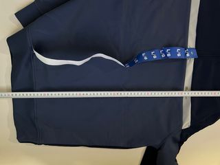 Sudadera Ben Sherman Azul y Beige Media Cremallera