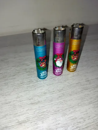 Set 3 accendini Clipper Crystal Mary Xmas