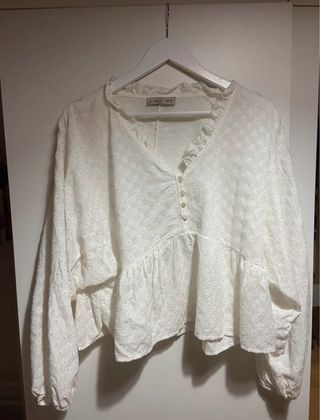 Blusa bordada blanca