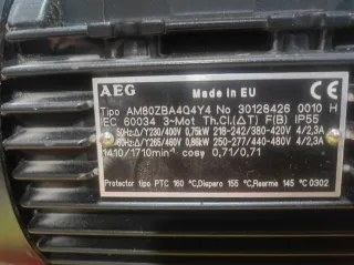 2 Motores Eléctricos 0.75 y 1 CV Hacer oferta