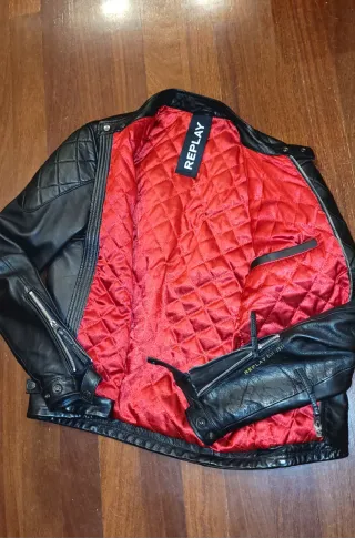 Cazadora Cuero Replay Talla S
