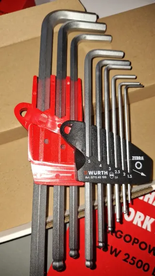 Juego 10 Llaves Allen Würth Zebra