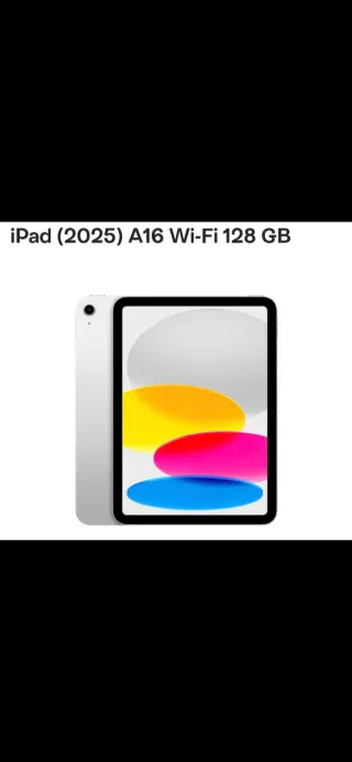 iPad A16 Wi-Fi 128 GB (2025)
