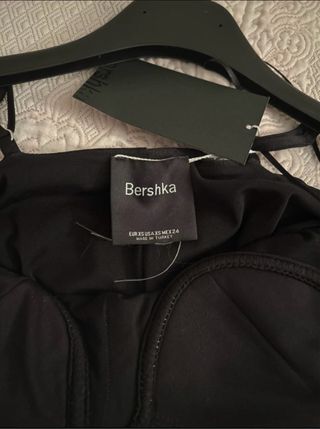 Mini abito Bershka nero con strass