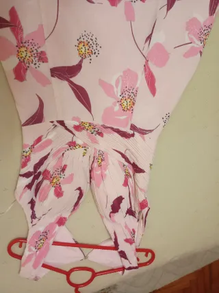 Vestido fiesta floral rosa