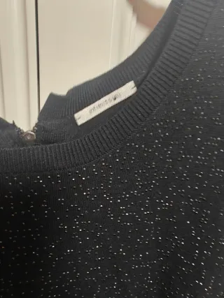 Vestido negro brillante