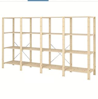 Estantería HEJNE 4 secciones madera pino