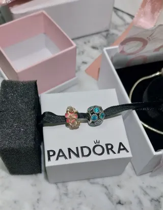 Lote Pandora Pulsera y Charms para Amaya