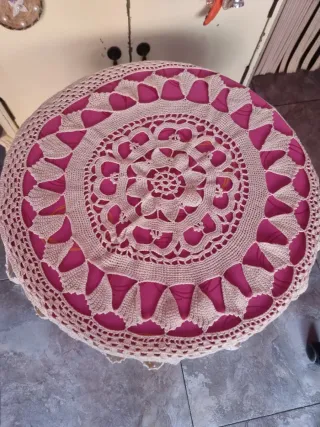 Mantel-centro de mesa ganchillo crochet vintage