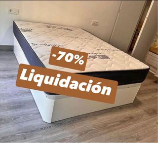 Canapé y colchón -70% Liquidación