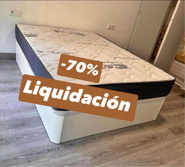 Canapé y colchón -70% Liquidación