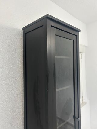 Vitrina Negra Ikea Hemnes Cristal