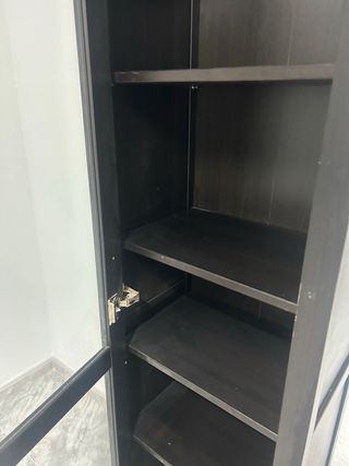 Vitrina Negra Ikea Hemnes Cristal