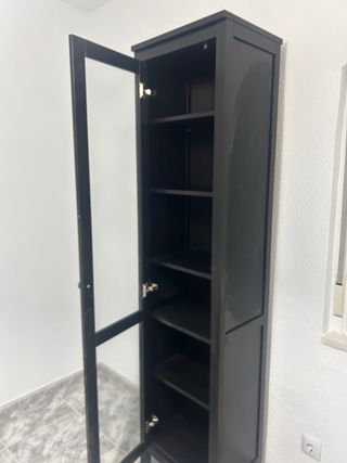 Vitrina Negra Ikea Hemnes Cristal