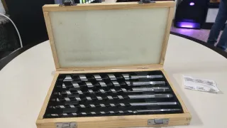 Set Brocas Madera Caja