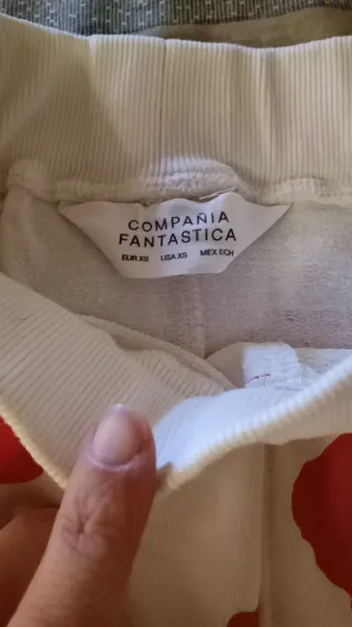 Jersey verde punto y falda de algodón