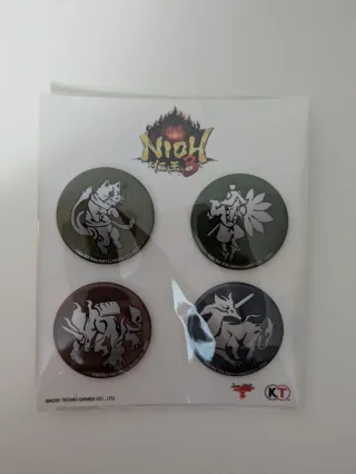 Set 4 Pins Nioh 3 Koei Tecmo
