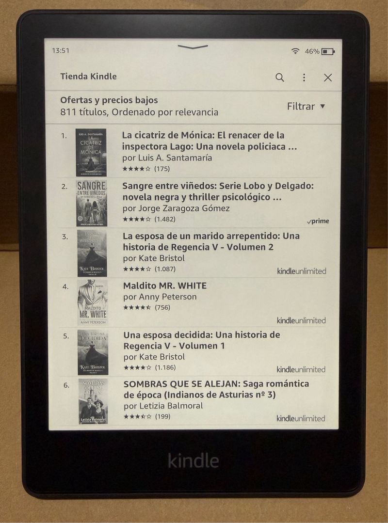 Kindle Paperwhite 11ª Gen 6GB Negro afbeelding 2