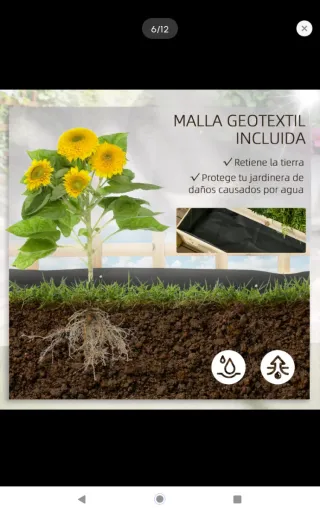 Jardinera de madera 3 niveles