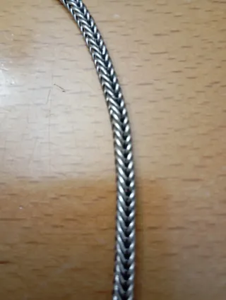 Collar de plata con abalorios