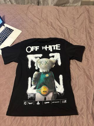 Camiseta Off-White Kaws/Boxer Negra