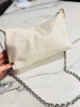 Bolso Tous Beige Elegante Cadena Dorada