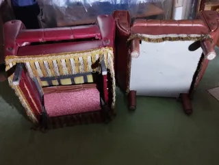 Sillón de piel estilo abuela