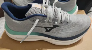 Mizuno Wave Sky 9 Scarpe da Corsa Grigio/Verde Acq