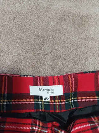 Falda plisada cuadros escoceses