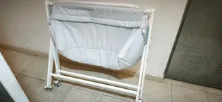 Minicuna para bebés con ruedas apertura en tijera