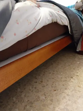 Somier tapizado con reposacabezas