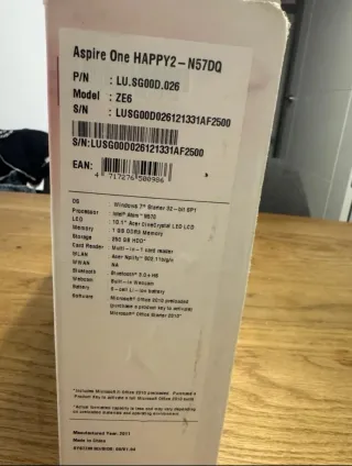 Portátil Acer para piezas