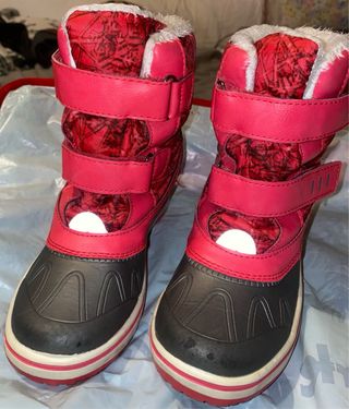 Botas de nieve fucsia y gris n 32