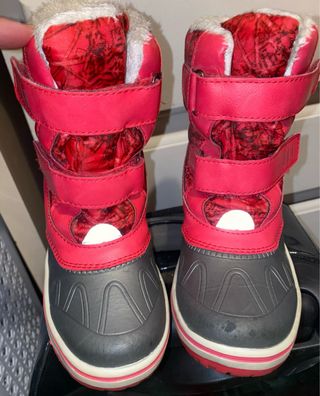 Botas de nieve fucsia y gris n 32