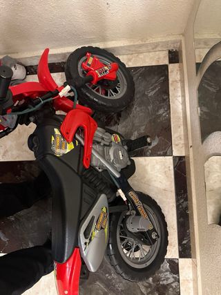 Moto Eléctrica Infantil Motocross Roja y Negra