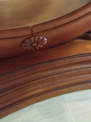 Mesa de comedor marquetería madera