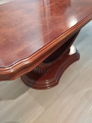 Mesa de comedor marquetería madera