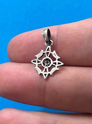 Ancestral Colgante Nudo Bruja Lunas Plata 925