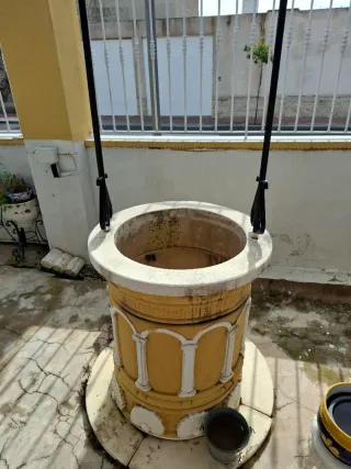 Pozo decorativo para jardín