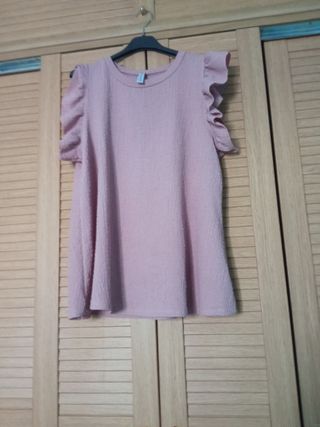 Blusa rosa verano talla única
