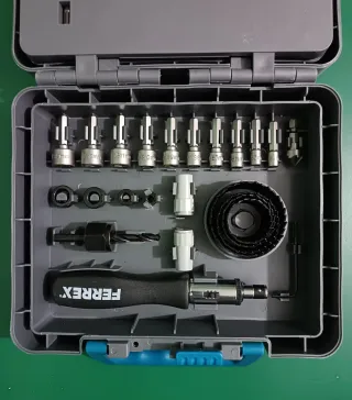 Brocas, puntas, tacos, vasos, etc. 204 piezas