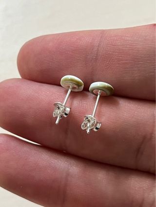 Naturales Pendientes Ojo Shiva Plata De Ley 925