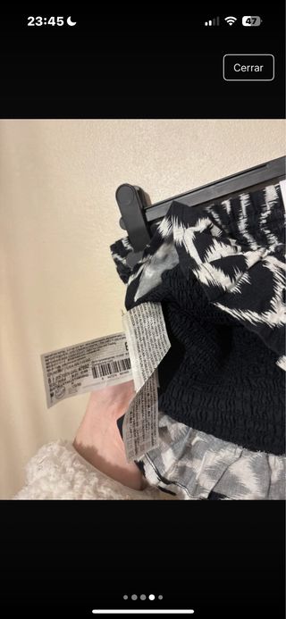 Crop top estampado M